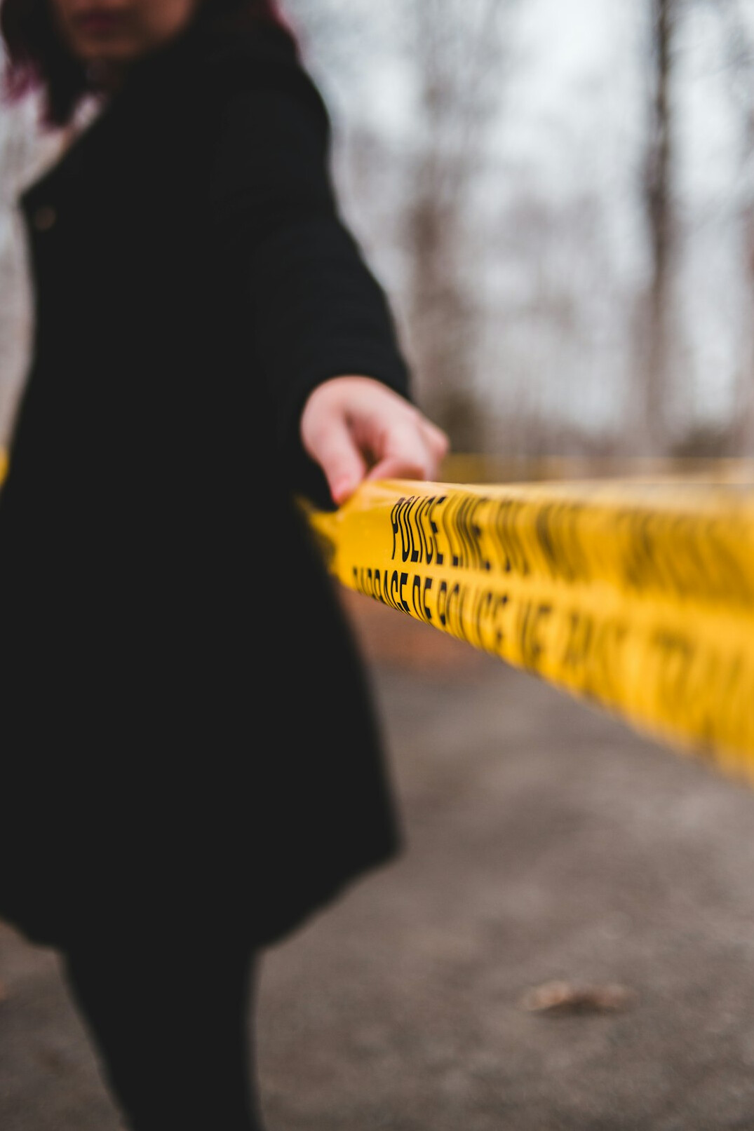 detective examining evidence